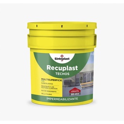 Pinturas Impermeabiliz Techos Blanco 12kg - 8.57l Recuplast