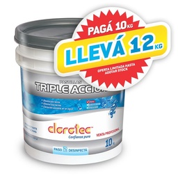 Pastillas Cloro Clorotec Triple Accion 10 kg Hth