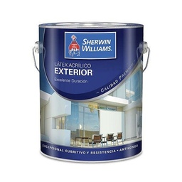 Latex Exterior Acrílico Sherwin Williams Rojo Borgoña 4lts.