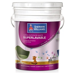 Látex Interior Mate Superlavable Sherwin Williams 20lts