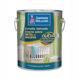 Esmalte Satin Al Agua Sherwin Williams Blanco 1lt