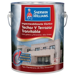 Impermeabilizante Techos/terrazas Sherwin Williams Rojo 4lts