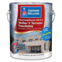 Impermeabilizante Techos/terrazas Sherwin Williams Blanco 4lts