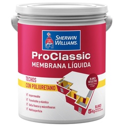 Membrana Liquida Proclassic Sherwin Williams Blanca 5kg