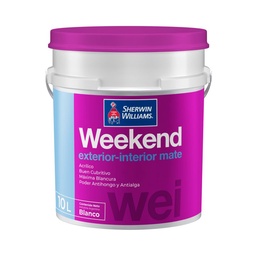 Latex Exterior Interior Weekend Bco 10lt