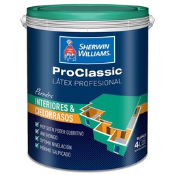 Proclassic Látex Interior y Cielorrasos Sherwin Williams 4lts