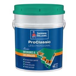 Proclassic Látex Interior y Cielorrasos Sherwin Williams 10lts