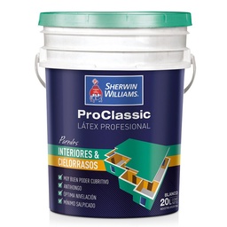 Proclassic Látex Interior y Cielorrasos Sherwin Williams20lts