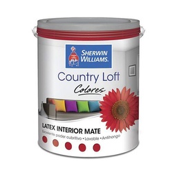 Látex Interior Color Country Loft Sherwin Williams Rojo 1lts