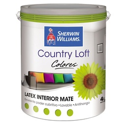 Látex Interior Color Country Loft Sherwin Williams Verde 4lts