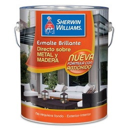 Esmalte Brillo Sherwin Williams Gris 4lt