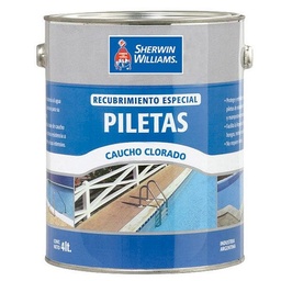 Pileta Sherwin Williams Caucho Azul 4 lts