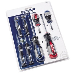 Set de Destornilladores Robust Azul y Gris 8 Ud