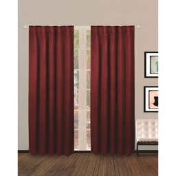 Set x2 Cortinas Blackout Bordo 140x220 cm