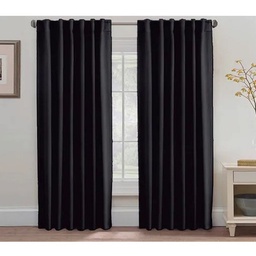 Set x2 Cortinas Blackout Negro 140x220 cm