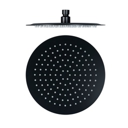 Ducha Circular 200 mm Acero Inox Negro Daccord