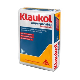 Adhesivo Cementicio Impermeable Potenciado 25 kg Klaukol