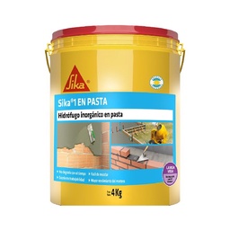 Hidrófugo en Pasta Celeste x4 kg Sika