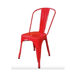 Silla Tolix 45X45x85 cm Rojo