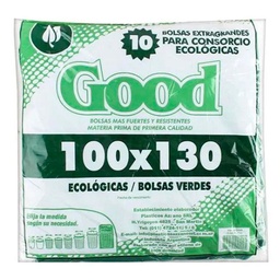 Bolsa Plana Consorcio Good 10 Unidades Verde 100X130cm