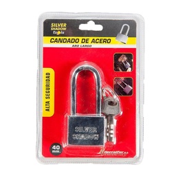 Candado Acero Aro Largo 40mm Alta Seg