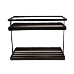 Rack Organizador Doble Negro 28X12x21cm