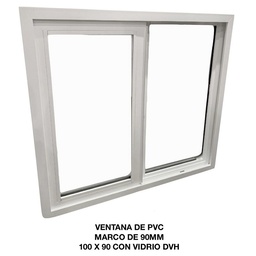 Ventana Pvc Mco 90 Dvh 100x90 Fracas Derecha