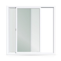 Ventana Izquierda Pvc Módulo Completo 90 4 mm 200x200 cm Fracas