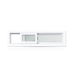 Ventana Pvc Mco 90 Patag.4mm 150x40 Izquierda Fracas