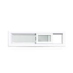 Ventana Pvc Mco 90 Patag.4mm 150x40 Derecha Fracas