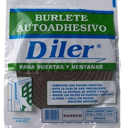 Burlete Espuma Adhesiva 5mt gr Ma Diler