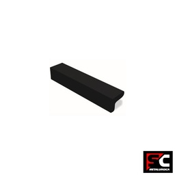 Tirador Aluminio 1X96mm Anodizado Negro