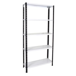 Estantería Metal Rack 5 Estantes 1.80 m Blanco