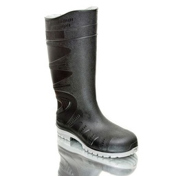 Bota Pvc Sin Puntera Negra Talle 43