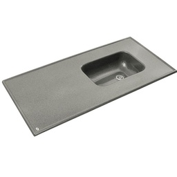 Mesada de Cocina Durafort Sin Zócalo 120x60 cm Gris Oscuro