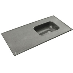 Mesada de Cocina Durafort Sin Zócalo 140x60 cm Gris Oscuro