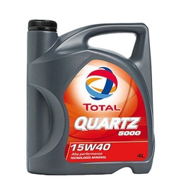 Lubricante Quartz Total 5000 15W40 4 Litros