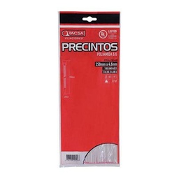 Precinto X100unidades 250X4.6mm Blanco Tacsa