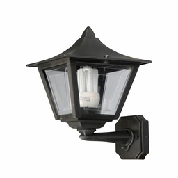 Set x2 Farol Pvc Bari 1l E27 Negro