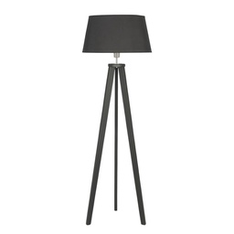 Lamp. de Pie Tripode 1l E27 Pant. Negro