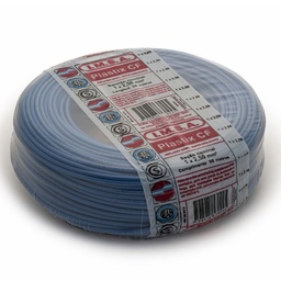 Cable Unipolar 2,5 Celeste Plastix"cf" X 30m