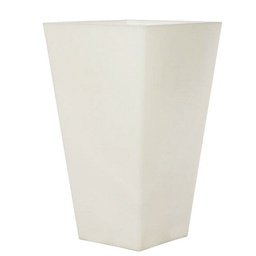 Maceta Plástico La Cioppa Piramidal Luminoso Blanco 66X39cm