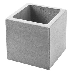 Maceta de Fibrocemento La Cioppa Cubo Gris 20X20x20cm