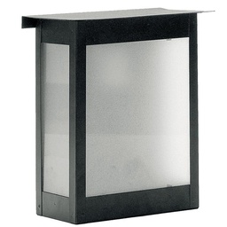 Farol 1 Luz E27 3 Cavidades Hierro Pared Negro Balucce 20X15x9 cm