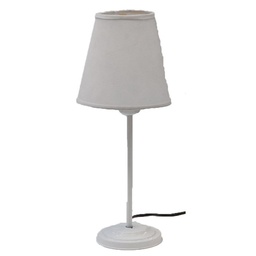 Velador Inc. 1 Luz Chapa Eco Blanco Balucce 39 cm