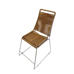 Silla Amsterdam Rodaber 61X53x90 cm Beige/blanco