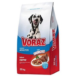 Voraz Adulto Carne x20 kg.