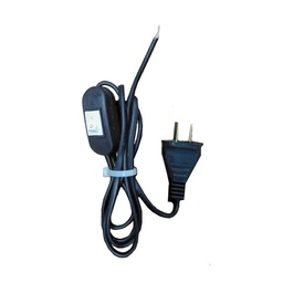 Conjunto Armado Cable-interruptor-ficha 2 x 0.5 x 150 cm Negro