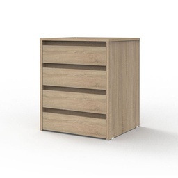 Cajonera Roble Bardolin  Dielfe 4C 45X50x60.4 cm