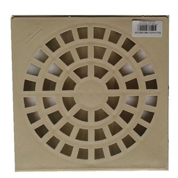 Rejilla Plástica con Marco 20x20 cm Beige